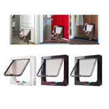 Maxbell Portable Cat Dog Doors Puppy Gate Cat Doors for Window & Wall Indoor Outdoor White