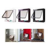 Maxbell Portable Cat Dog Doors Puppy Gate Cat Doors for Window & Wall Indoor Outdoor White