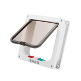 Maxbell Portable Cat Dog Doors Puppy Gate Cat Doors for Window & Wall Indoor Outdoor White