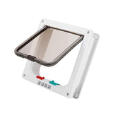 Maxbell Portable Cat Dog Doors Puppy Gate Cat Doors for Window & Wall Indoor Outdoor White