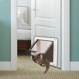Maxbell Portable Cat Dog Doors Puppy Gate Cat Doors for Window & Wall Indoor Outdoor White