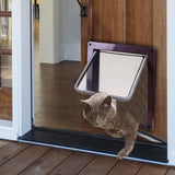 Maxbell Portable Cat Dog Doors Puppy Gate Cat Doors for Window & Wall Indoor Outdoor White