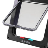 Maxbell Portable Cat Dog Doors Puppy Gate Cat Doors for Window & Wall Indoor Outdoor Black