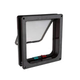 Maxbell Portable Cat Dog Doors Puppy Gate Cat Doors for Window & Wall Indoor Outdoor Black