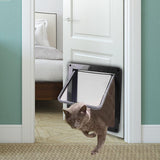 Maxbell Portable Cat Dog Doors Puppy Gate Cat Doors for Window & Wall Indoor Outdoor Black