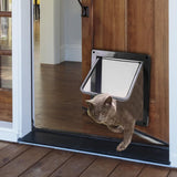 Maxbell Portable Cat Dog Doors Puppy Gate Cat Doors for Window & Wall Indoor Outdoor Black