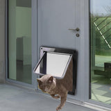 Maxbell Portable Cat Dog Doors Puppy Gate Cat Doors for Window & Wall Indoor Outdoor Black
