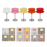 Maxbell Egg Tart Mushroom Table Lamp Decorative Lamp for Bedside desklight Dresser white