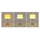 Maxbell Egg Tart Mushroom Table Lamp Decorative Lamp for Bedside desklight Dresser white