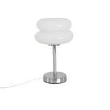 Maxbell Egg Tart Mushroom Table Lamp Decorative Lamp for Bedside desklight Dresser white