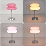 Maxbell Egg Tart Mushroom Table Lamp Decorative Lamp for Bedside desklight Dresser pink