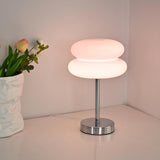 Maxbell Egg Tart Mushroom Table Lamp Decorative Lamp for Bedside desklight Dresser pink