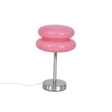 Maxbell Egg Tart Mushroom Table Lamp Decorative Lamp for Bedside desklight Dresser pink