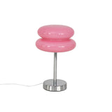 Maxbell Egg Tart Mushroom Table Lamp Decorative Lamp for Bedside desklight Dresser pink
