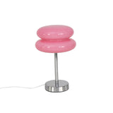 Maxbell Egg Tart Mushroom Table Lamp Decorative Lamp for Bedside desklight Dresser pink