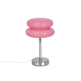 Maxbell Egg Tart Mushroom Table Lamp Decorative Lamp for Bedside desklight Dresser pink