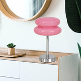 Maxbell Egg Tart Mushroom Table Lamp Decorative Lamp for Bedside desklight Dresser pink