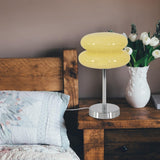 Maxbell Egg Tart Mushroom Table Lamp Decorative Lamp for Bedside desklight Dresser yellow