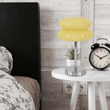 Maxbell Egg Tart Mushroom Table Lamp Decorative Lamp for Bedside desklight Dresser yellow