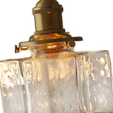 Maxbell Modern Glass Chandelier Transparent Lightshade for Restaurant Cafe Bedroom A
