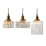 Maxbell Modern Glass Chandelier Transparent Lightshade for Restaurant Cafe Bedroom A
