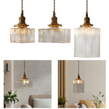 Maxbell Modern Glass Chandelier Transparent Lightshade for Restaurant Cafe Bedroom A