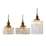 Maxbell Modern Glass Chandelier Transparent Lightshade for Restaurant Cafe Bedroom A