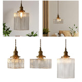 Maxbell Modern Glass Chandelier Transparent Lightshade for Restaurant Cafe Bedroom A