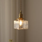 Maxbell Modern Glass Chandelier Transparent Lightshade for Restaurant Cafe Bedroom A