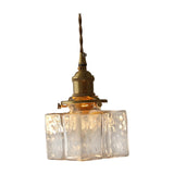 Maxbell Modern Glass Chandelier Transparent Lightshade for Restaurant Cafe Bedroom A