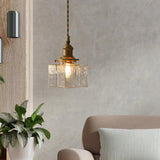 Maxbell Modern Glass Chandelier Transparent Lightshade for Restaurant Cafe Bedroom A