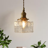 Maxbell Modern Glass Chandelier Transparent Lightshade for Restaurant Cafe Bedroom A