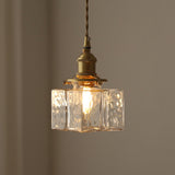 Maxbell Modern Glass Chandelier Transparent Lightshade for Restaurant Cafe Bedroom A