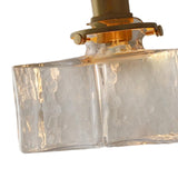 Maxbell Modern Glass Chandelier Transparent Lightshade for Restaurant Cafe Bedroom B