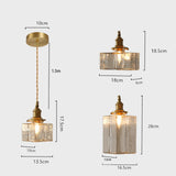Maxbell Modern Glass Chandelier Transparent Lightshade for Restaurant Cafe Bedroom B