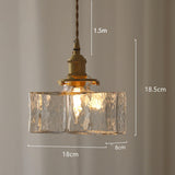 Maxbell Modern Glass Chandelier Transparent Lightshade for Restaurant Cafe Bedroom B