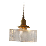 Maxbell Modern Glass Chandelier Transparent Lightshade for Restaurant Cafe Bedroom B