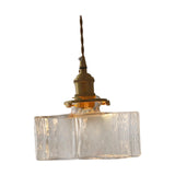 Maxbell Modern Glass Chandelier Transparent Lightshade for Restaurant Cafe Bedroom B