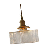 Maxbell Modern Glass Chandelier Transparent Lightshade for Restaurant Cafe Bedroom B