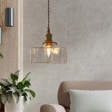 Maxbell Modern Glass Chandelier Transparent Lightshade for Restaurant Cafe Bedroom B