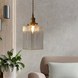 Maxbell Modern Glass Chandelier Transparent Lightshade for Restaurant Cafe Bedroom C