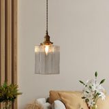 Maxbell Modern Glass Chandelier Transparent Lightshade for Restaurant Cafe Bedroom C
