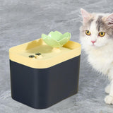 Maxbell 1.5L Cat Water Fountain Pet Accessories Bowl Dish Supplies Traveling Feeder Black