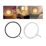 Maxbell Minimalism Round Table Lamp Nightstand Lamps for Breastfeeding Home Decor Black