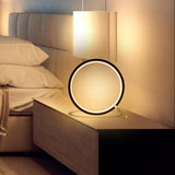 Maxbell Minimalism Round Table Lamp Nightstand Lamps for Breastfeeding Home Decor Black
