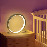 Maxbell Minimalism Round Table Lamp Nightstand Lamps for Breastfeeding Home Decor White