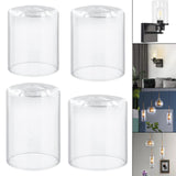 Maxbell Glass Lamp Shade Hanging Light Cover Decor for Home Living Room Chandelier 9cmx13cm