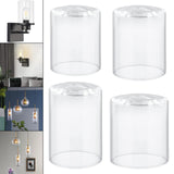 Maxbell Glass Lamp Shade Hanging Light Cover Decor for Home Living Room Chandelier 9cmx13cm