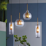 Maxbell Glass Lamp Shade Hanging Light Cover Decor for Home Living Room Chandelier 10cmx15cm