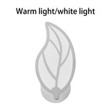 Maxbell LED Wall Sconce Bedside Reading Light Leaves Shaped Wall Lamp for Home Warm Light